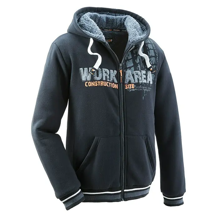 Terrax Workwear Sweatjacke Terratrend Job - Konfektionsgröße: L, Schwarz - Diagonale Ansicht