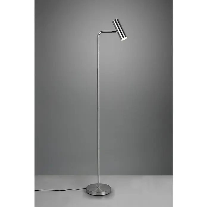 Trio Lighting Marley Lámpara de pie - 5 W, Altura: 151 cm, Níquel, Níquel, GU10 - Vista de perfil izquierdo