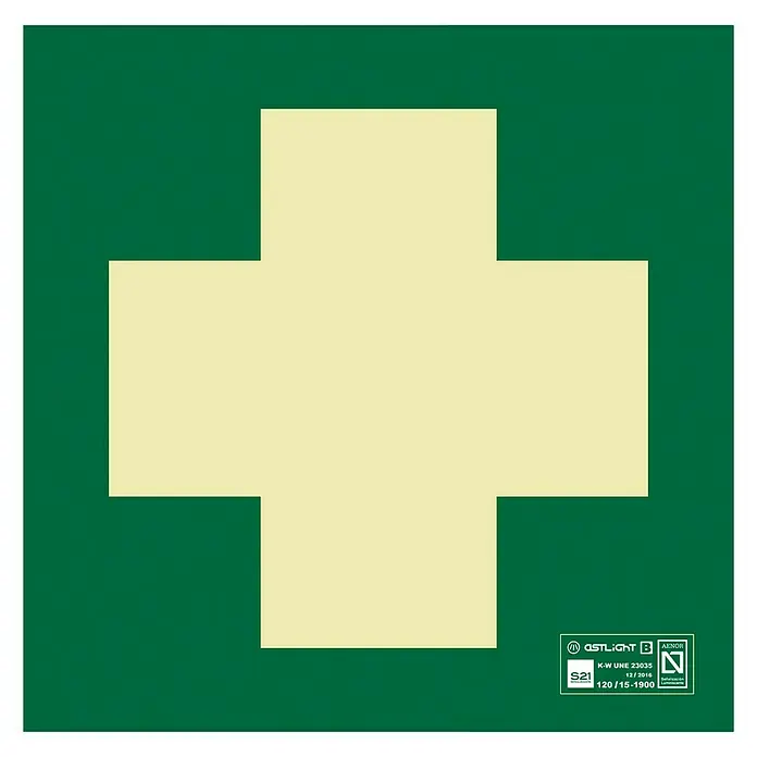 Cartel - Verde/Amarillo, Primeros auxilios