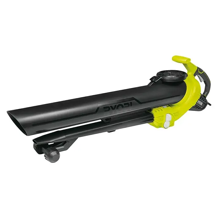 Ryobi Elektrische Bladblazer en zuiger RBV3000CESV - 3.000 W, Blaassnelheid: 375 km/u, 14 m³/min - Diagonaal zicht
