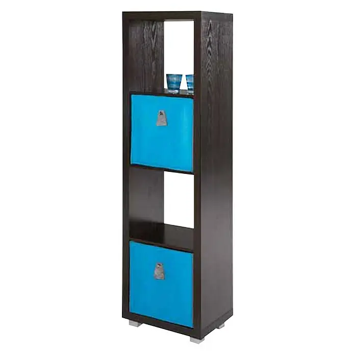 Phönix Cubo Regal - L x B x H: 29 x 41,9 x 148,4 cm, Braun - Anwendungsbeispiel