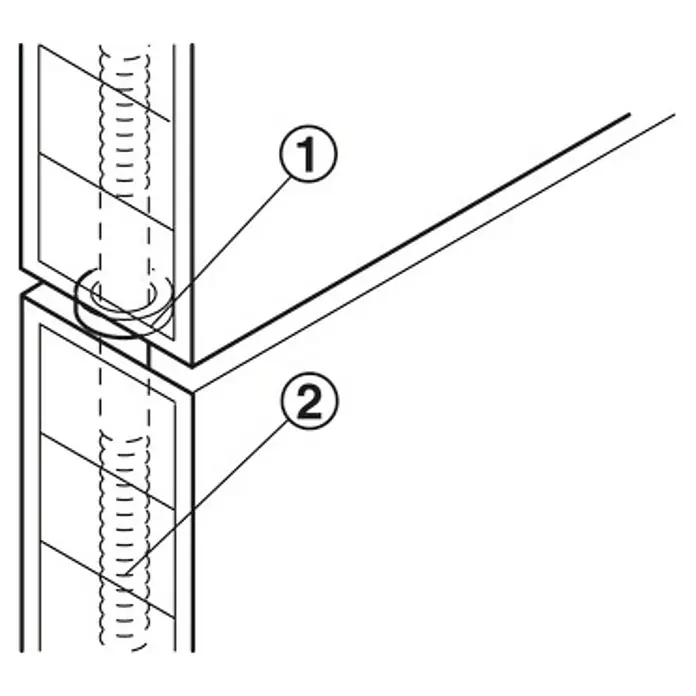 Häfele Conector roscado para insertar - Largo: 70 mm, Diámetro: 4 mm, 100 uds. - Dibujo técnico