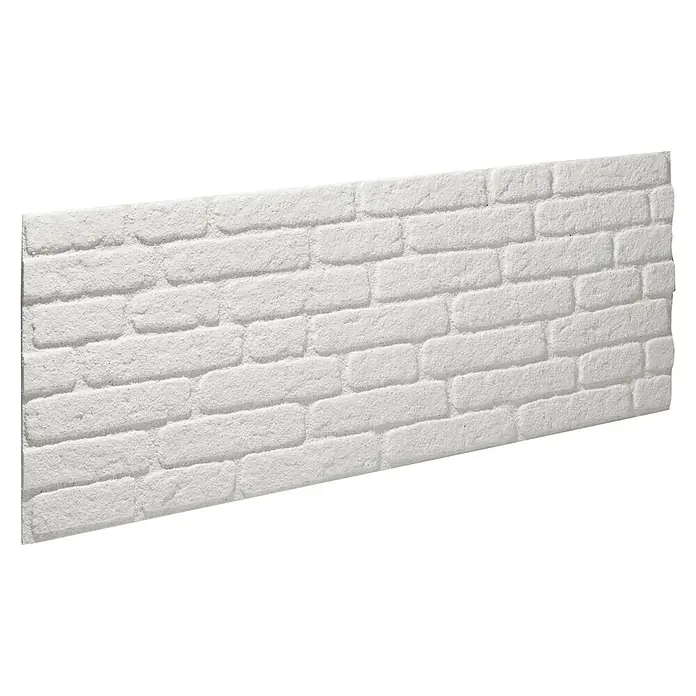 Revestimiento de pared Loft - 120 x 50 cm, Blanco - Vista angular