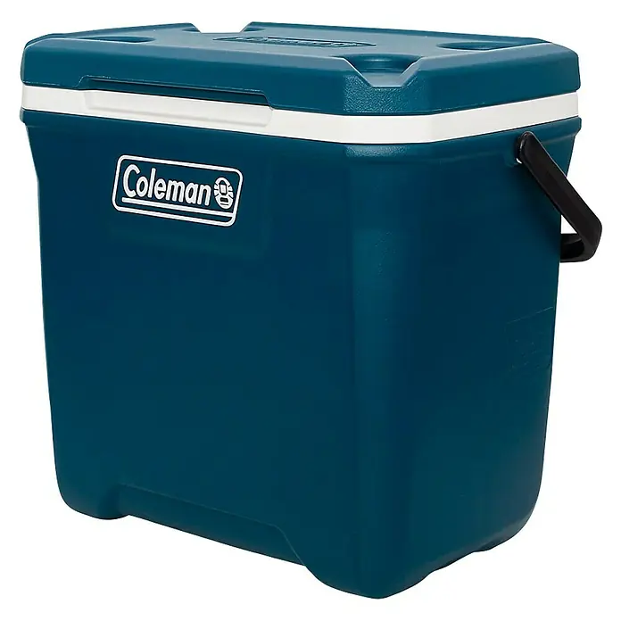 Coleman Nevera de camping 28QT Xtreme™ - L x An x Al: 31 x 43 x 47 cm, Volumen: 26 l, Azul - Vista angular