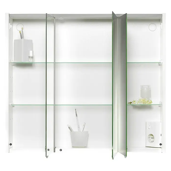Jokey LED-Spiegelschrank Arbo - B x H: 73 x 62,7 cm, Mit Beleuchtung, MDF, Weiß - Detailaufnahme