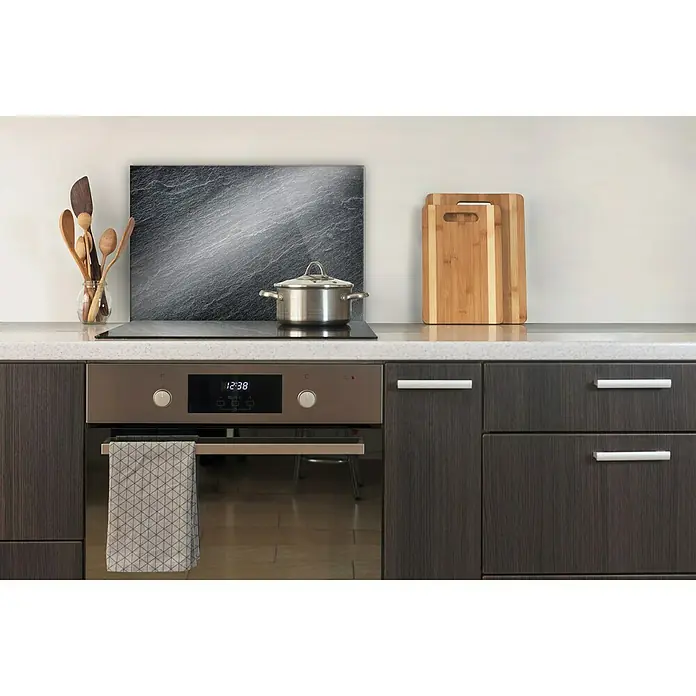 CUCINE Küchenrückwand - Schiefer, 60 x 40 cm, Stärke: 6 mm, Einscheibensicherheitsglas (ESG) - Vorderansicht
