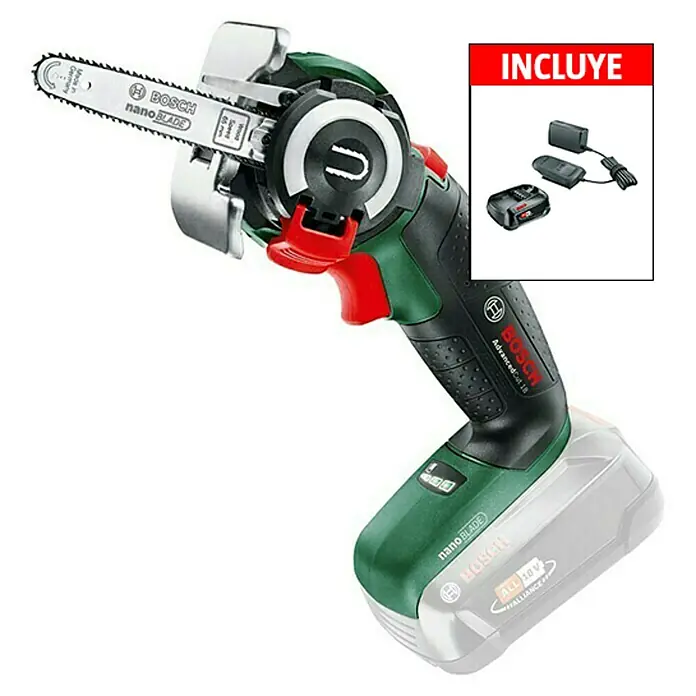 Bosch 18 V Power for All Sierra NanoBlade NanoBlade AdvancedCut 18 - 18 V, 1 batería, 2,5 Ah, 7.000 r.p.m. - Vista angular