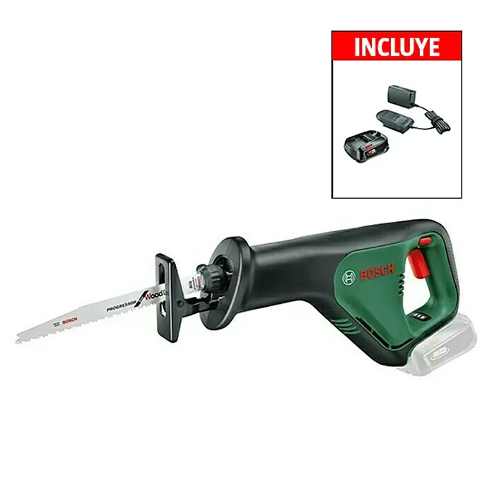 Bosch 18 V Power for All Sierra de sable de batería Advanced Recip 18 - 18 V, 1 batería, 2,5 Ah, Número de carreras marcha en vacío: 0 - 3.100 carreras/min - Vista angular
