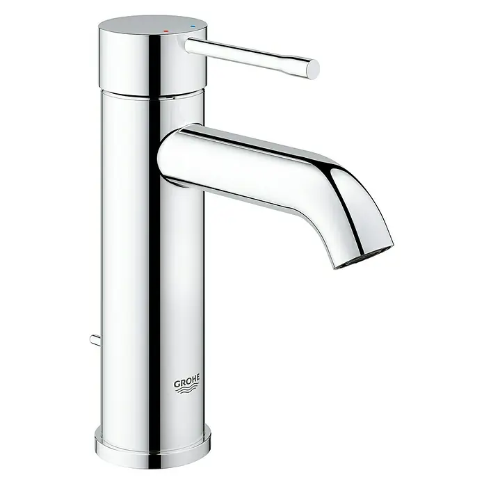 Grohe Essence New Waschtischarmatur S-Size - Mit Zugstange, Chrom - Rechte Seitenansicht