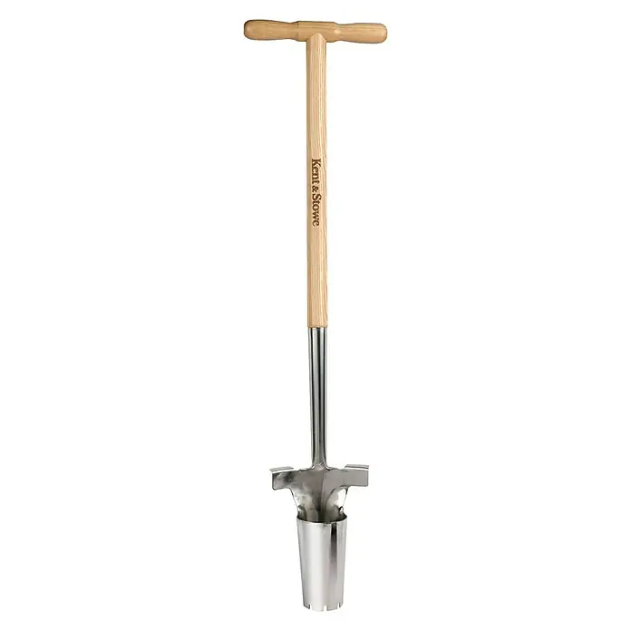 Kent & Stowe Hand-Blumenzwiebelpflanzer - Langstiel, Durchmesser: 6 cm - Vorderansicht
