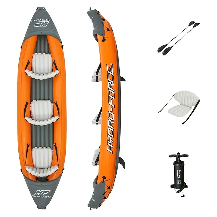 Hydro-Force Kajak Rapid X3 - D x Š: 381 x 100 cm, Nosiva sila: 250 kg, Prikladno za: 3 osobe - Pogled sprijeda