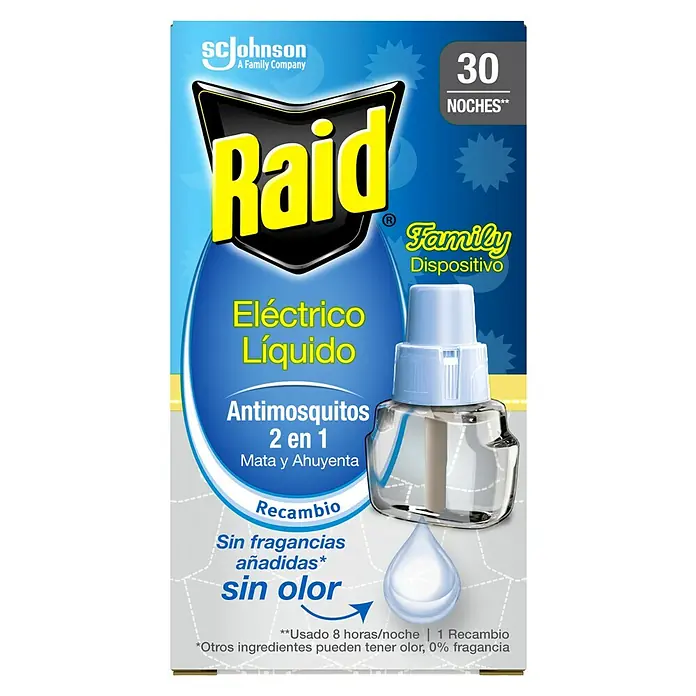 Raid Producto anti-insectos Family Recambio - Mosquitos - Vista frontal