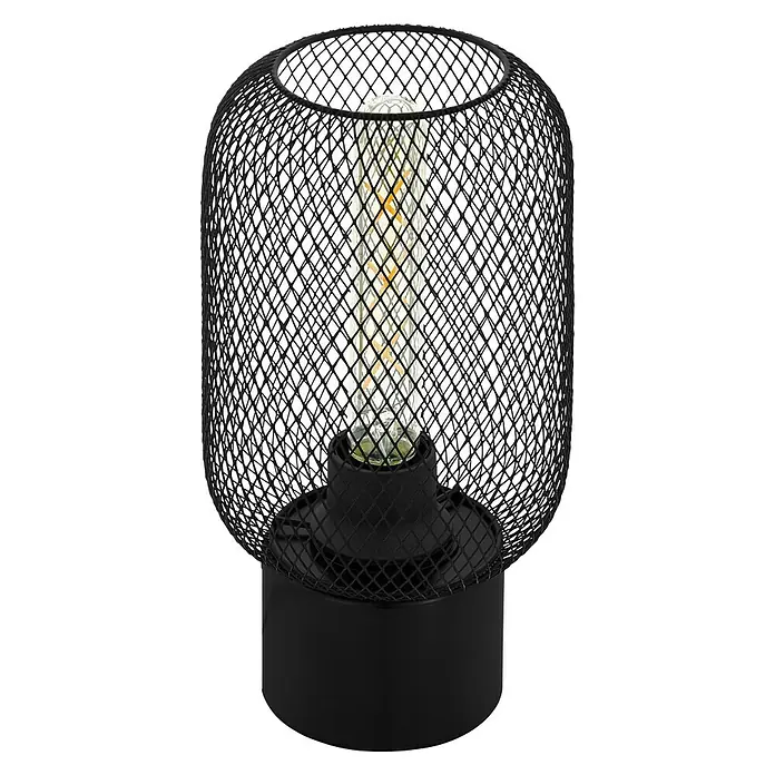 Eglo Wrington Tischleuchte Wrington - 60 W, Schwarz, E27 - Vorderansicht