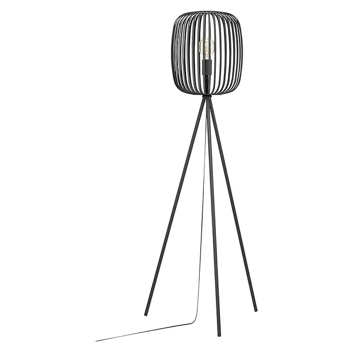 Eglo Romazzina Stehleuchte - 40 W, Höhe: 140,5 cm, Schwarz, E27 - Vorderansicht