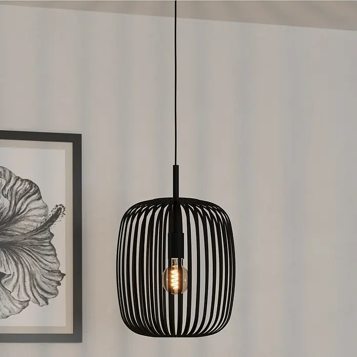 Eglo Romazzina Pendelleuchte - 40 W, Schwarz, E27 - Bildausschnitt