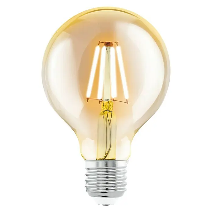 Eglo LED-Leuchtmittel Globe - 4 W, E27, Warmweiß, G80 - Vorderansicht