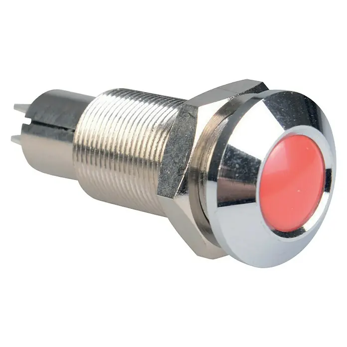 Talamex Indicatorleuchte für Boote - 12 V, Rot - Rechte Seitenansicht