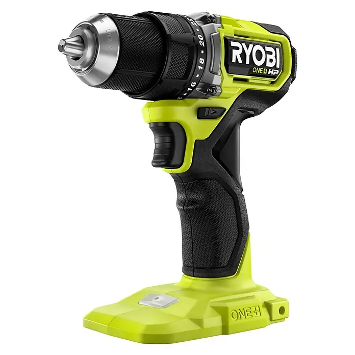 Ryobi ONE+HP Bohrmaschine RDD18C-0 - Leerlaufdrehzahl: 0 U/min - 1.700 U/min, 18 V, Ohne Akku, Schlagzahl: 0 - 1.700 U/min - Diagonale Ansicht