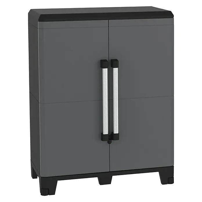 Terry Transforming Armario de PVC PRO Modular - L x An x Al: 43,6 x 78 x 101,6 cm, Capacidad de carga: 50 kg/balda - Vista angular