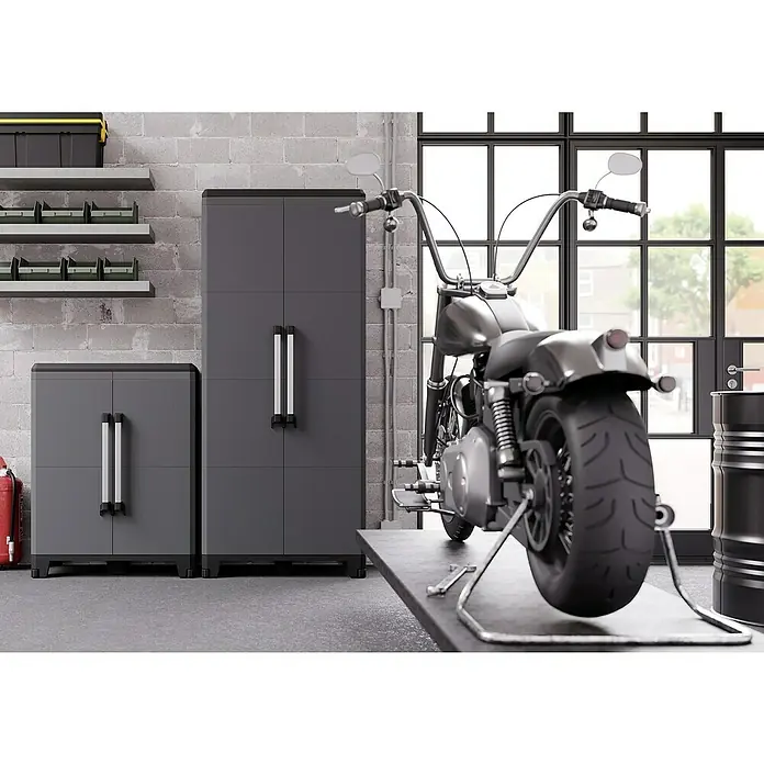Terry Transforming Armario de PVC PRO Modular - L x An x Al: 43,6 x 78 x 101,6 cm, Capacidad de carga: 50 kg/balda - Foto ambiente