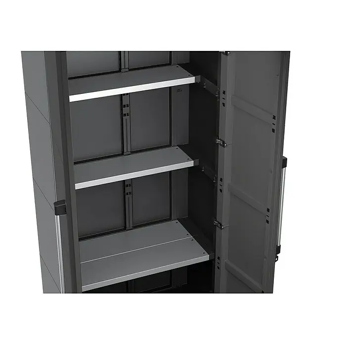Terry Transforming Armario de PVC PRO Modular - L x An x Al: 43,6 x 78 x 184,4 cm, Capacidad de carga: 50 kg/balda - Primer plano