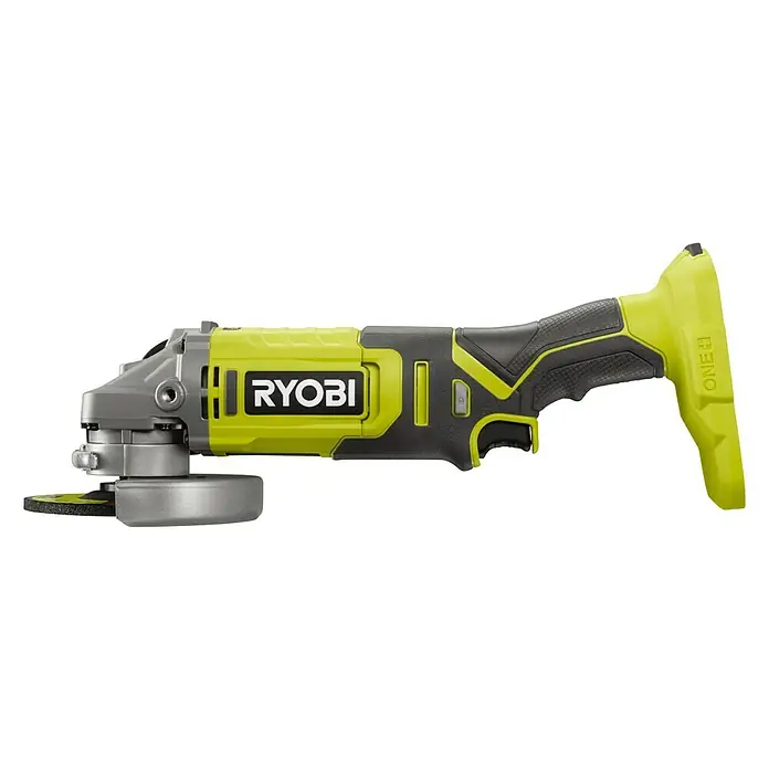 Ryobi ONE+ Akku-Winkelschleifer RAG18125-1C40S - 18 V, 1 Akku, 2 Ah, Durchmesser Scheibe: 125 mm - Linke Seitenansicht