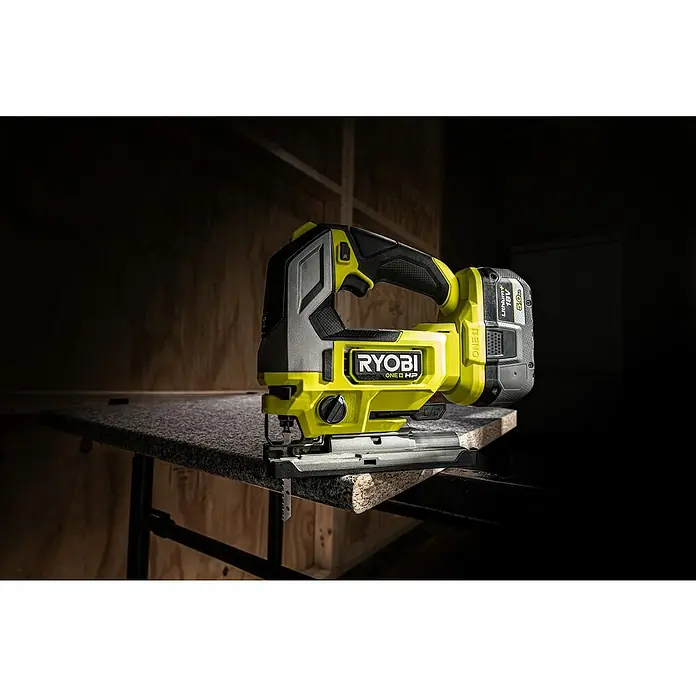 Ryobi ONE+HP Akku-Stichsäge RJS18X-0 Performance - 18 V, Ohne Akku, Leerlaufhubzahl: 800 - 3.400 Hübe/min - Detailaufnahme