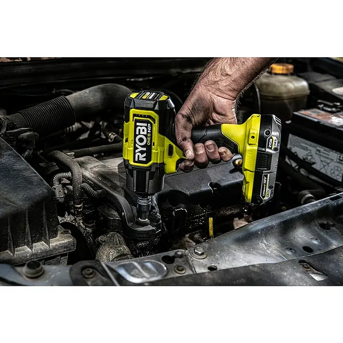 Ryobi ONE+HP Akku-Schlagschrauber RIW18X-0 Performance - 18 V, Ohne Akku, Leerlaufdrehzahl: 0 U/min - 2.800 U/min - Anwendungsbeispiel