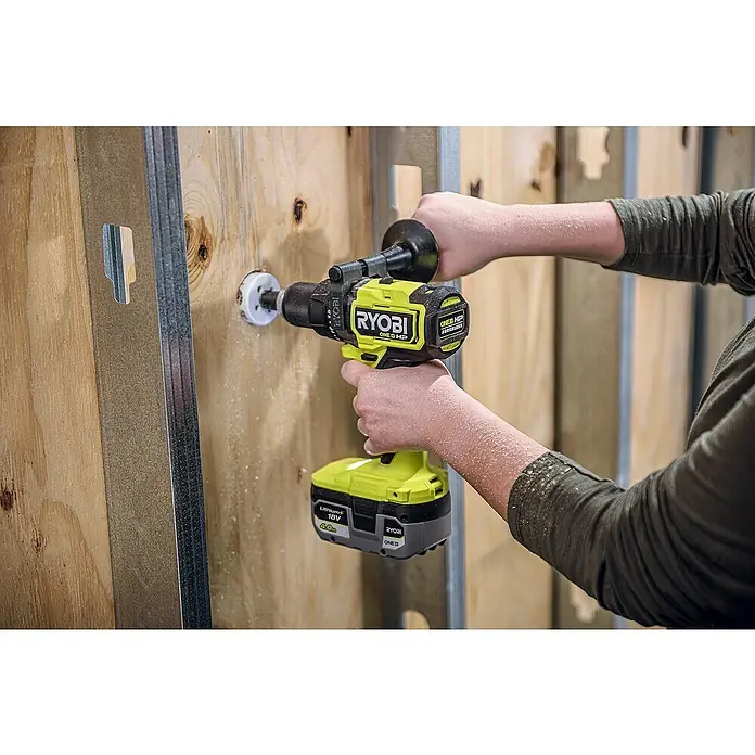 Ryobi ONE+HP Akku-Schlagbohrschrauber RPD18X-0 - 18 V, Ohne Akku, Leerlaufdrehzahl: 0 U/min - 2.100 U/min - Anwendungsbeispiel