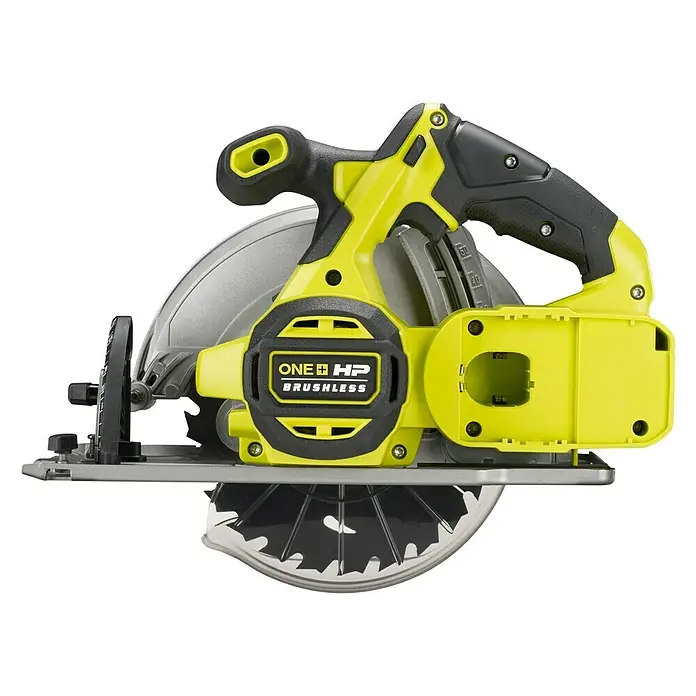 Ryobi ONE+HP Akku-Handkreissäge RCS18X-0 Performance - 18 V, Ohne Akku, 4.500 U/min - Linke Seitenansicht