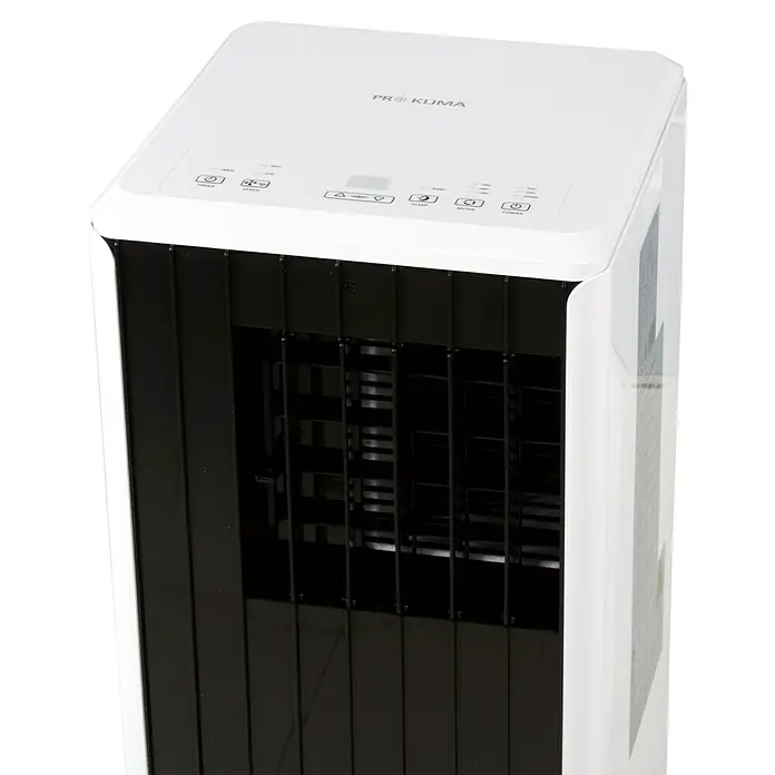 Proklima Mobiles Klimagerät WiFi - Max. Kühlleistung je Gerät in BTU/h: 9.000 BTU/h, Passend für: Räume bis ca. 26 m² - Detailaufnahme