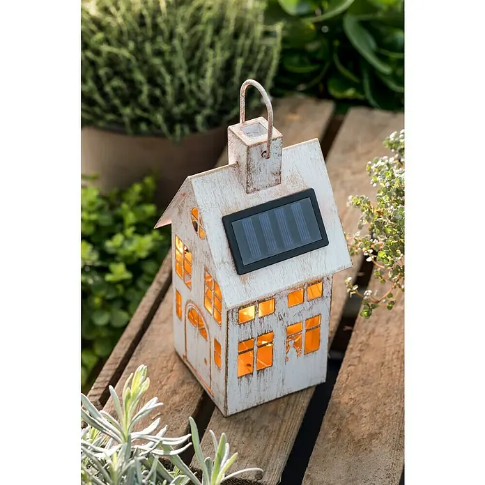 BAUHAUS Solarleuchte - 20,5 x 10,5 x 10,5 cm, Mit Leuchtmittel, IP44 - Stimmungsaufnahme