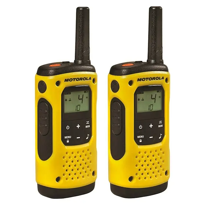 Motorola Walkie talkies TLKR T92 H2O - Alcance: 10 km, Amarillo - Vista angular