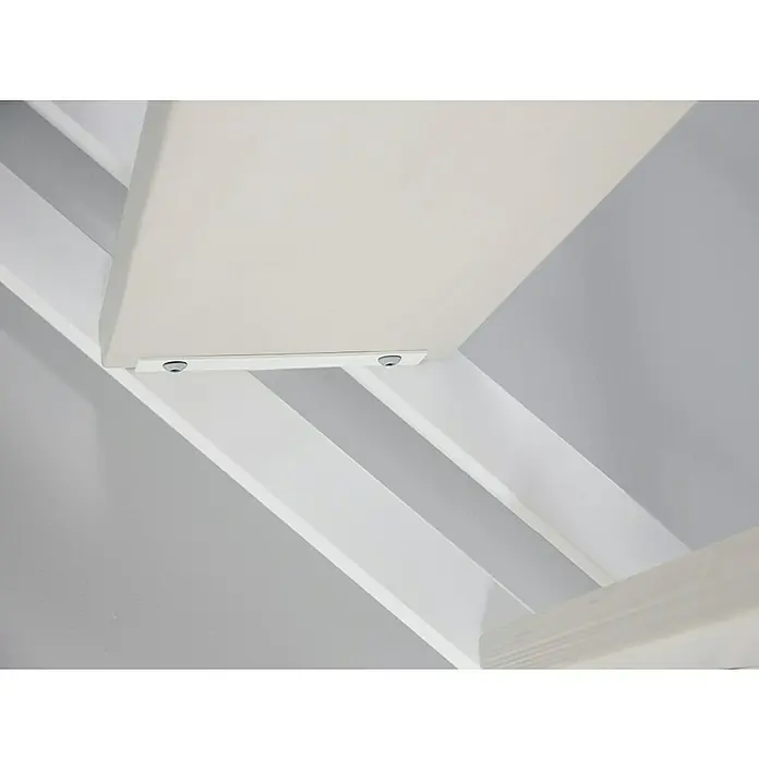 Fontanot Wangentreppe Pop - Breite: 80 cm, Weiß, Farbe Stufen: Birke Gebleicht, Geschosshöhe: 260 cm - 303 cm - Detailaufnahme