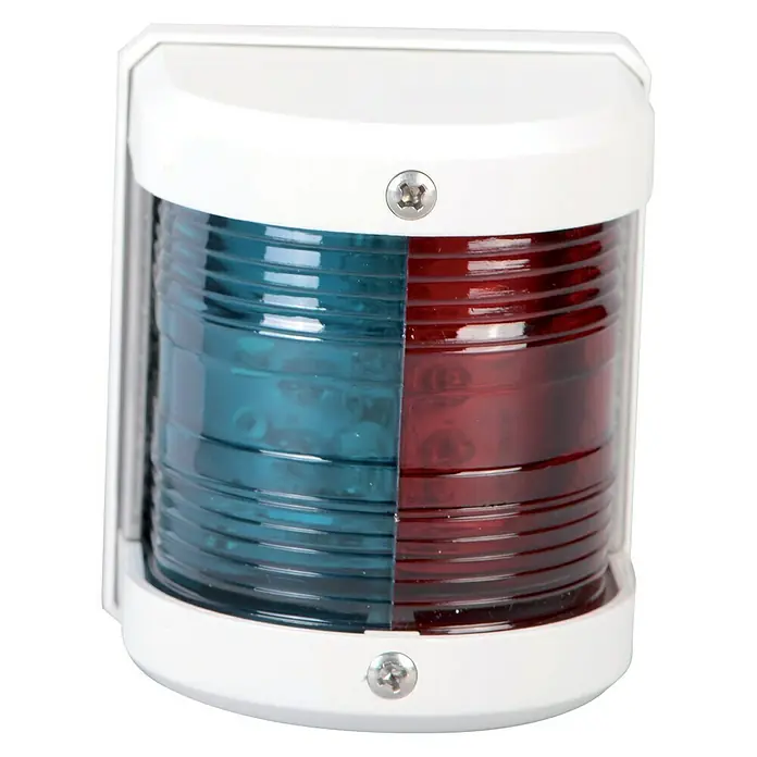 Talamex LED-Zweifarbenlaterne - 55,5 x 64,4 x 75 mm, 12 V, 0,54 W, Weiß, Lichtfarbe: Mehrfarbig - Vorderansicht