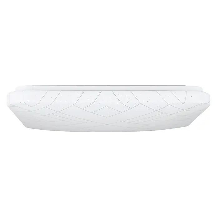 Eglo LED-Deckenleuchte RENDE - 19,5 W, L x B x H: 38 x 38 x 6 cm, Weiß, Warmweiß - Vorderansicht