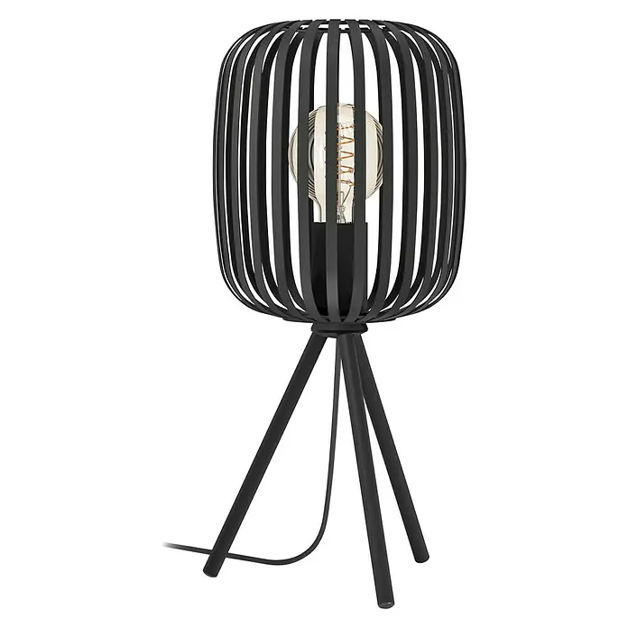 Eglo Romazzina Tischleuchte - 40 W, Schwarz, E27 - Vorderansicht