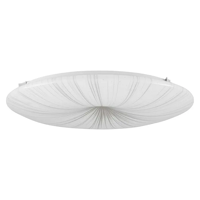 Eglo LED-Deckenleuchte rund NIEVES 1 - 19,5 W, Ø x H: 410 mm x 6,5 cm, Weiß, Warmweiß - Vorderansicht
