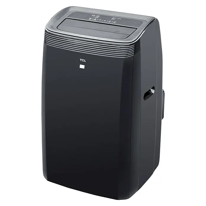 TCL Mobiles Klimagerät - Schwarz, Max. Kühlleistung je Gerät in BTU/h: 9.000 BTU/h, Raumgröße: 26 m² - Diagonale Ansicht