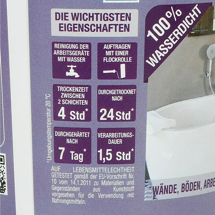 Résinence Béton Minéral Versiegelung - Farblos, Matt, 300 ml - Rückansicht
