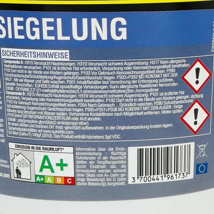 Résinence Déco Versiegelung - Seidenmatt-Effekt, 500 ml - Rückansicht