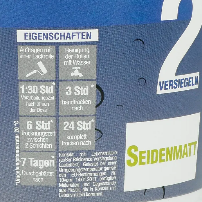 Résinence Déco Versiegelung - Seidenmatt-Effekt, 500 ml - Rückansicht