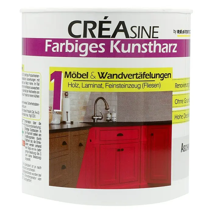 Résinence Créasine Farbiges Kunstharz - Aschweiß, 500 ml - Vorderansicht