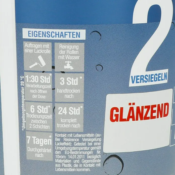 Résinence Déco Versiegelung - Glanz-Effekt, 250 ml - Rückansicht
