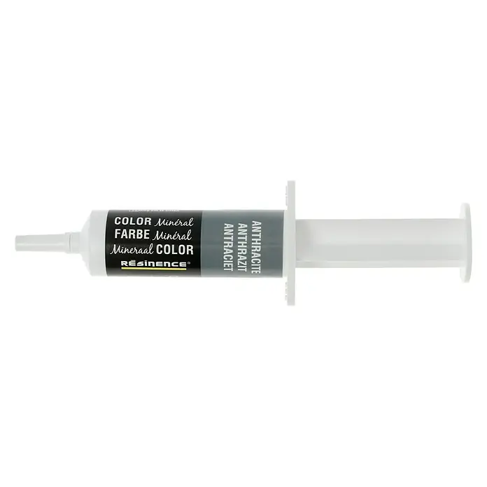 Résinence Color Mineralfarbe - Anthrazit, Seidenmatt, 20 ml - Vorderansicht