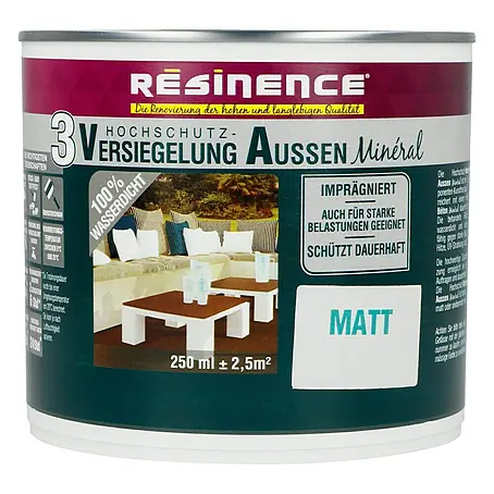 Résinence  Versiegelung 3 Hochschutz-Versiegelung Außen Minéral