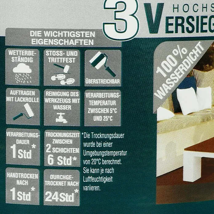 Résinence Versiegelung 3 Hochschutz-Versiegelung Außen Minéral - Transparent, Matt, 250 ml - Rückansicht
