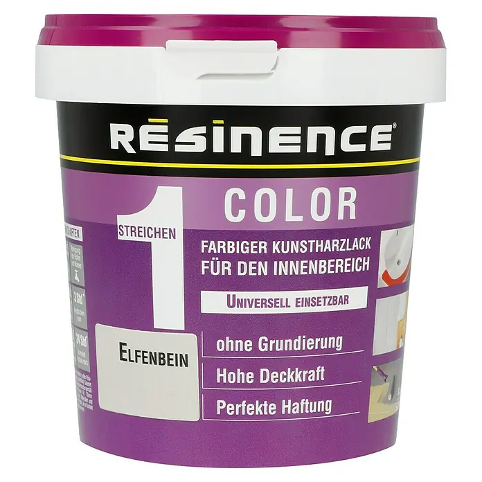 Résinence Color Farbiger Kunstharzlack - Elfenbein, 250 ml - Vorderansicht