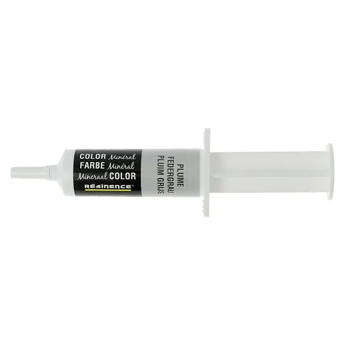Résinence Color Mineralfarbe - Federgrau, Seidenmatt, 20 ml - Vorderansicht