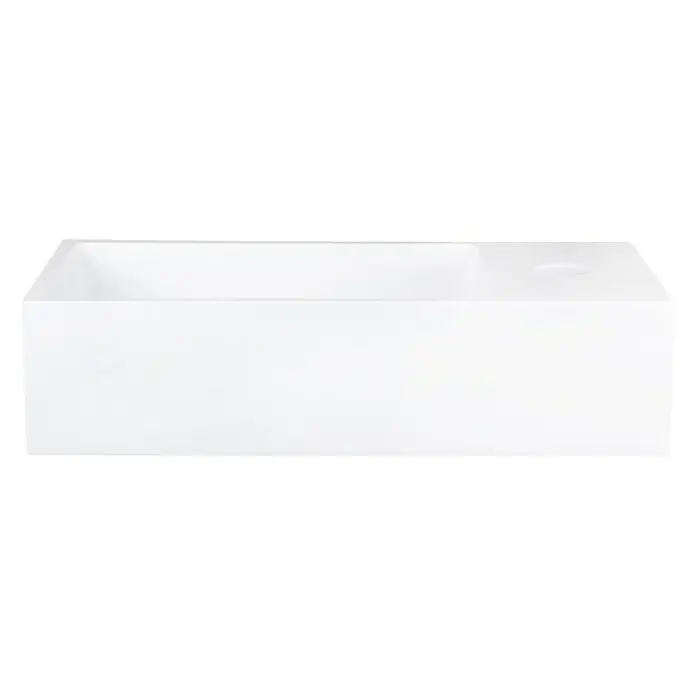 Differnz Fontein Solid - b x l: 36 x 18,5 cm, Wit - Vooraanzicht